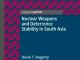 Book Review: “Nuclear Weapons and Deterrence Stability in South Asia”