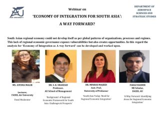 Economy of Integration For South Asia: A Way Forward