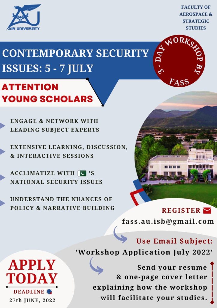 Contemporary Security Issues : 5 - 7 JULY